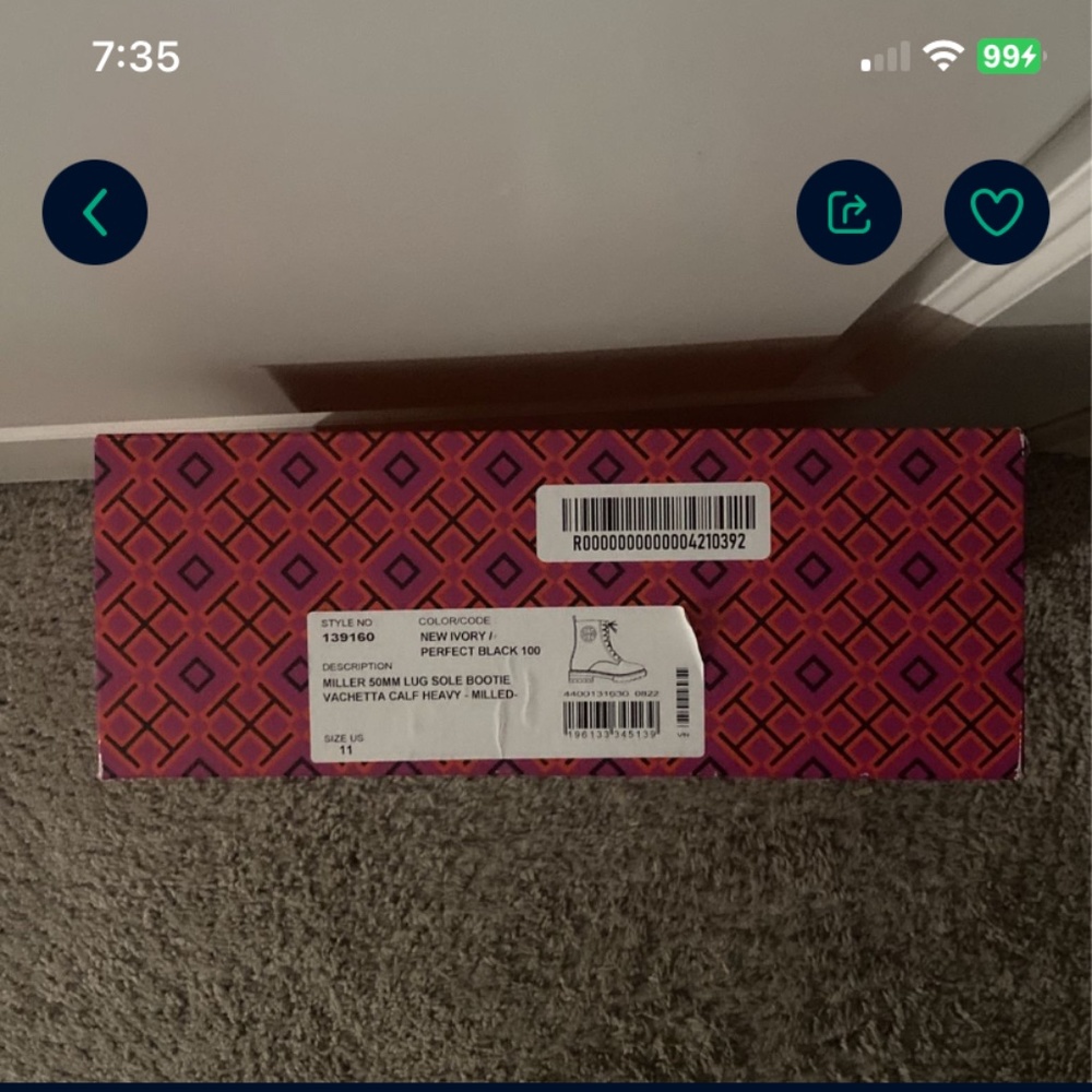 Tory Burch Ivory Stylish Boots